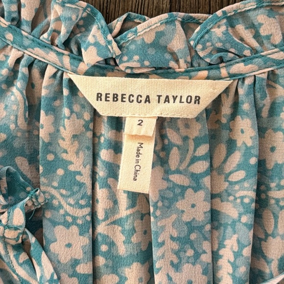 Rebecca Taylor Provence Silk Paisley Floral Dress - Picture 8 of 11